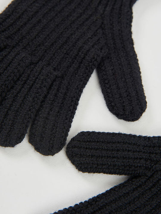 Kinderhandschuhe Gestrickt Schwarz