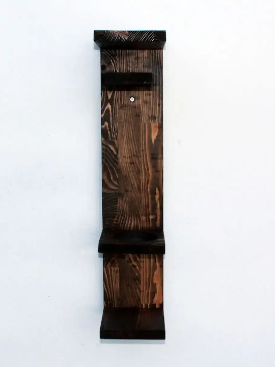 Suport De Sticle De Perete Din Lemn Maro 12x55x15 Cm