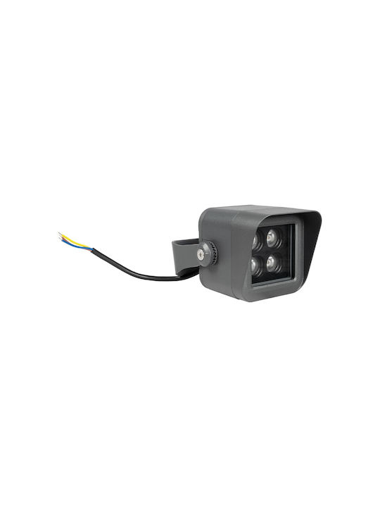 GloboStar Σποτ Δαπέδου LED 8W με Θερμό Λευκό Φως IP65 Λευκό