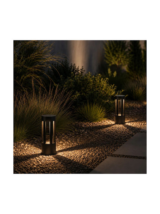GloboStar Outdoor Small Post LED Floor Lamp 8W with Warm White Light IP65 White