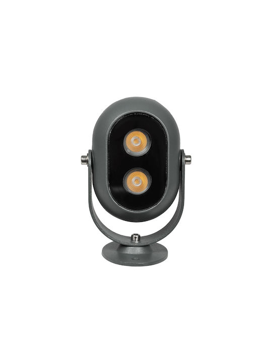 GloboStar Spot De Podea LED 4W Cu Lumină Alb Cald IP65 Alb