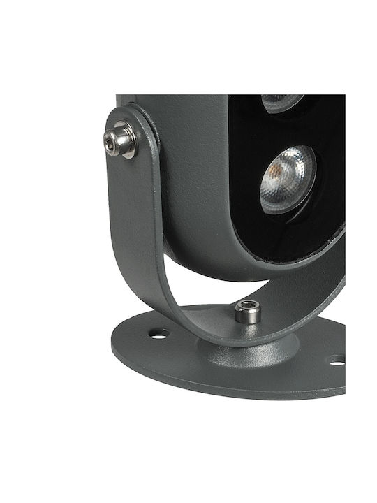 GloboStar Spot De Podea LED 4W Cu Lumină Alb Cald IP65 Alb