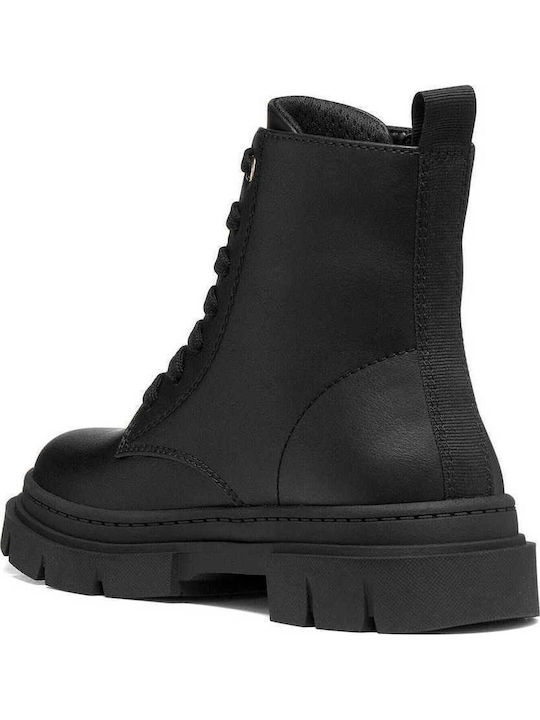 Anatomic Kids Military Boots with Laces Black