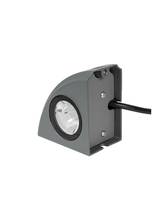 GloboStar LED Boden Spot 3W Mit Warm Weiß Licht IP65 Weiß