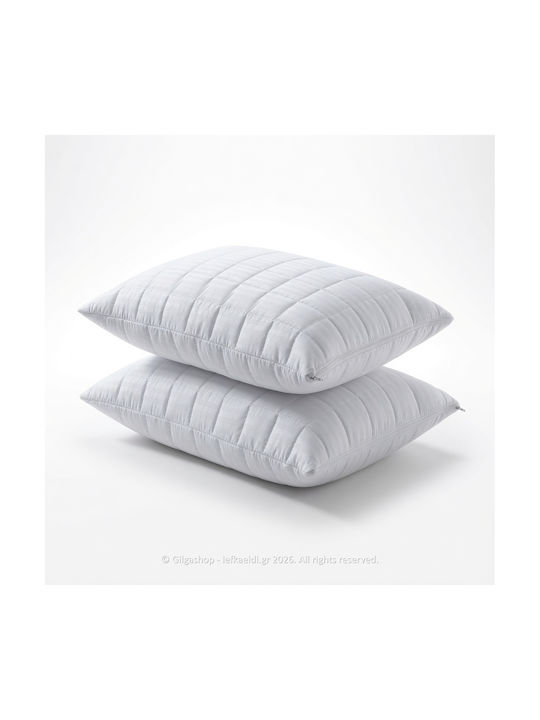 Casa Colori Schutzkissenbezug-Set Gesteppt White 50x70cm.