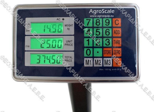 Agroequip Handelswaage mit 300kg Wiegekapazität