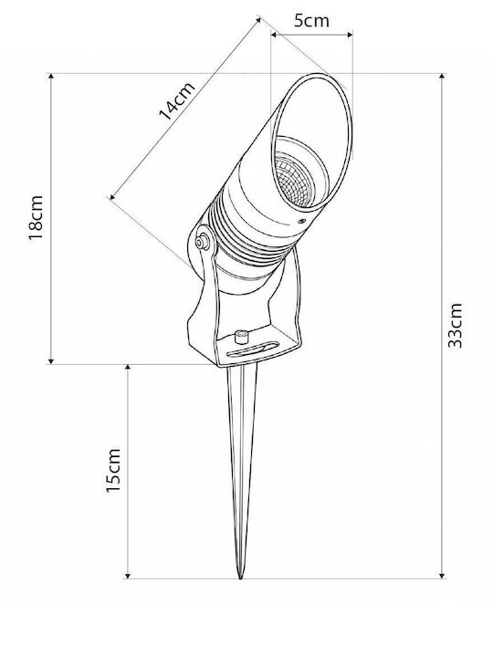 GloboStar Wasserdichtes LED-Leuchten Eingeschraubt Warmes Weiß GLB-103-0025