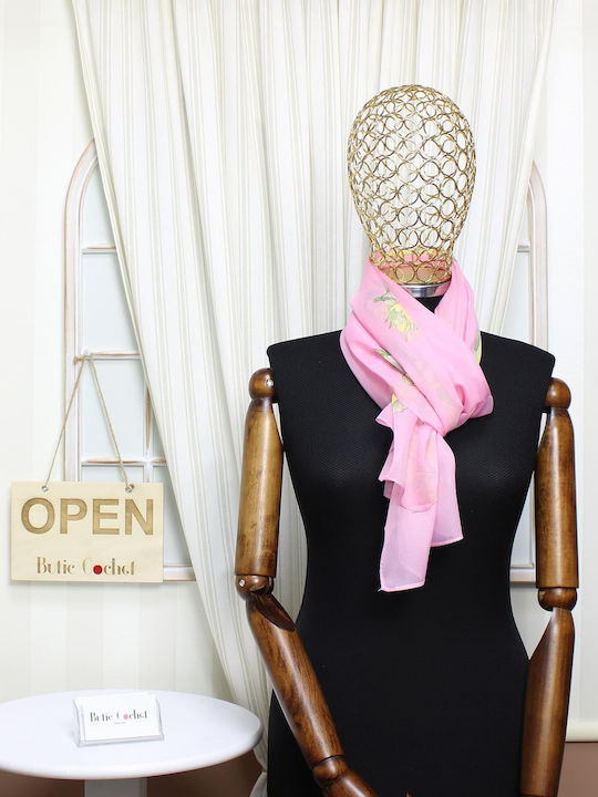 ButicCochet Γυναικείο Φουλάρι Ροζ
