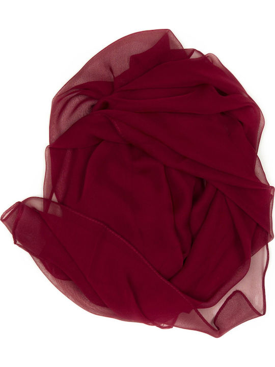 ButicCochet Fular Mătase Pentru Femei Burgundy