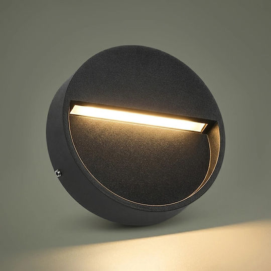 GloboStar Стенен Външен Осветител LED IP65 3W с Топла Бяла Светлина 12x3x12см. GloboStar Стенен Външен Осветител LED IP65 3W с Топла Бяла Светлина 12x3x12см.