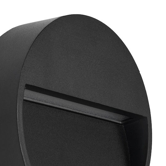GloboStar Стенен Външен Осветител LED IP65 3W с Топла Бяла Светлина 12x3x12см.