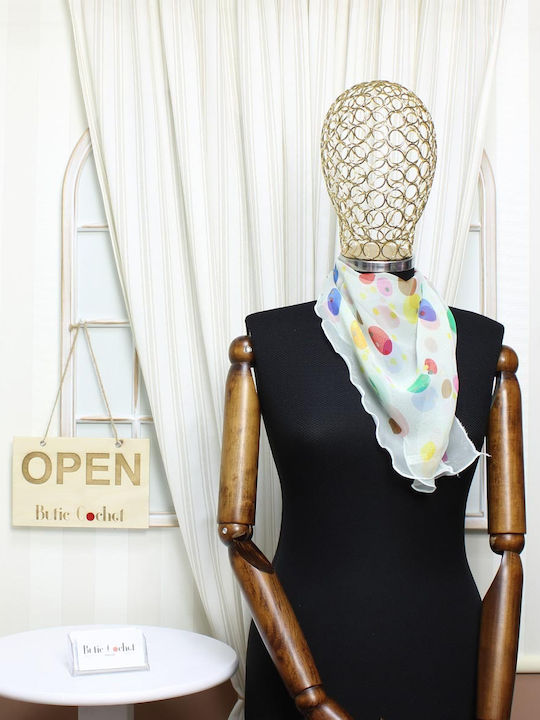 ButicCochet Fular Mătase Pentru Femei Multicolor