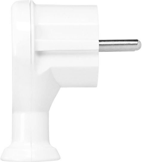Orno Schuko Stecker Ecke Weiß