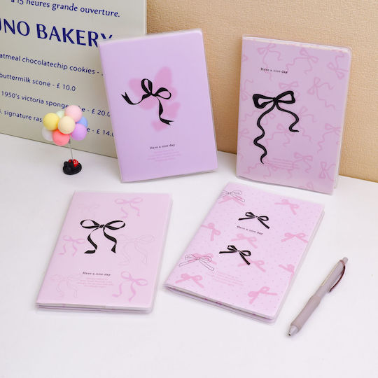 Pink Bowtie Notebook A5 Pink