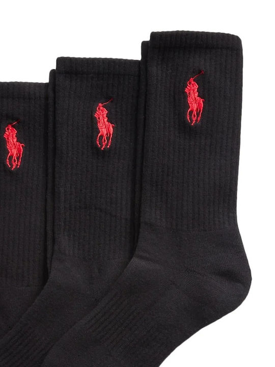 Ralph Lauren Ανδρικές Κάλτσες Μαύρες 3Pack Ralph Lauren Ανδρικές Κάλτσες Μαύρες 3Pack