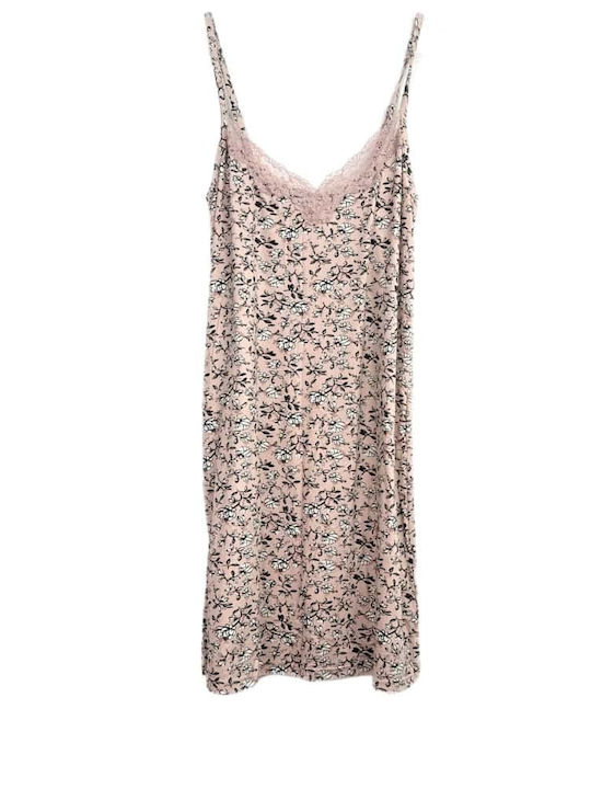Notte Stella Summer Women's Robe with Pink Nightgown
