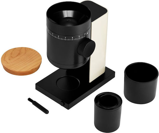 Fellow Opus Gen 2 Elektrische Kaffeemühle mit Getreidekapazität 110gr und 10 Mahlstufen Beiges