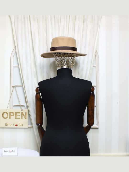 ButicCochet Women's Wool Hat Brown