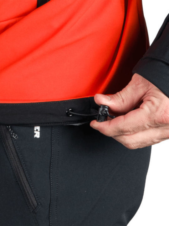 Herren Jacken Softshell Wasserdicht und Winddicht Aurelian Orange - Black