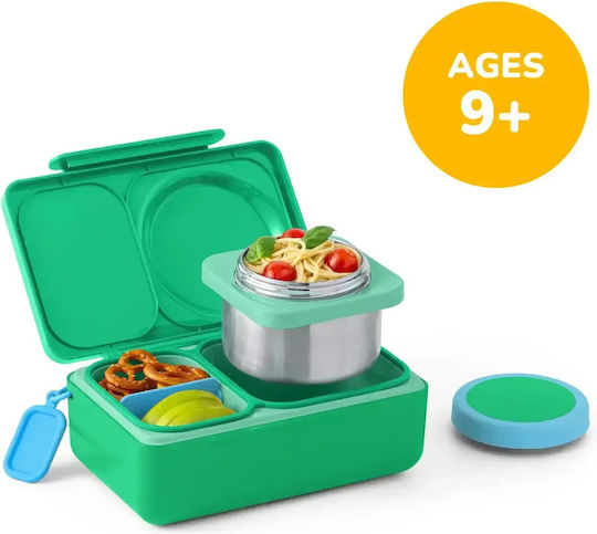 Omie Omiebox Up Cutie De Prânz Pentru Copii Inoxidabilă 0.355 Litri Verde 21.6 x 13.3 x 8.9 cm