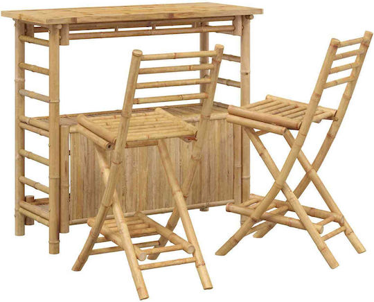 vidaXL Outdoor Bar Set 3 Pieces