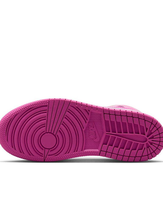 Jordan Jordan 1 Adidasi copii Inalta Roz Jordan Jordan 1 Adidasi copii Inalta Roz