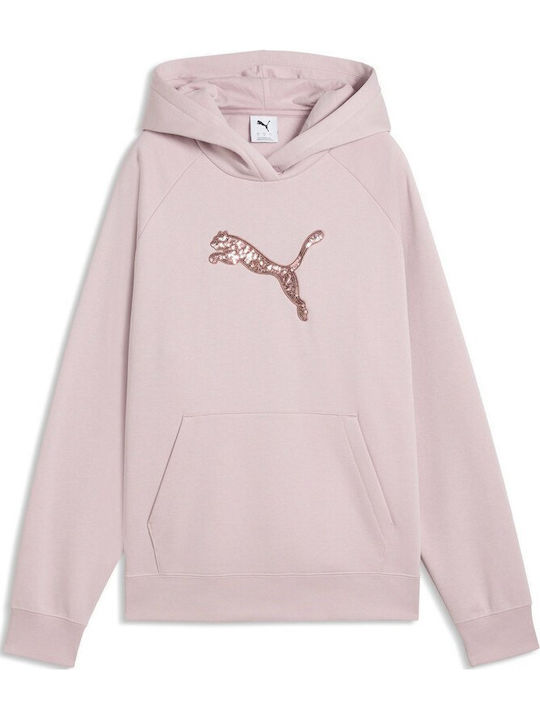 Women's Hooded Sweatshirt Misty Rose