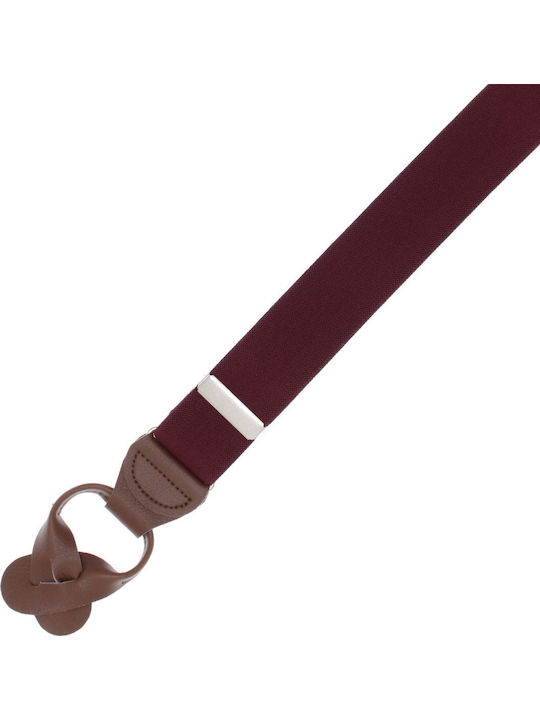 Breteli Unisex Adulți ButicCochet Din Material Sintetic Elastic 35 Mm Model Y-tip Bordo Br520