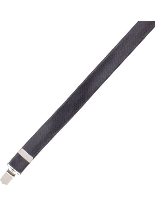Unisex Adult Suspenders Buticcochet Made Elastic Synthetic Material 25 Mm Gray Br518