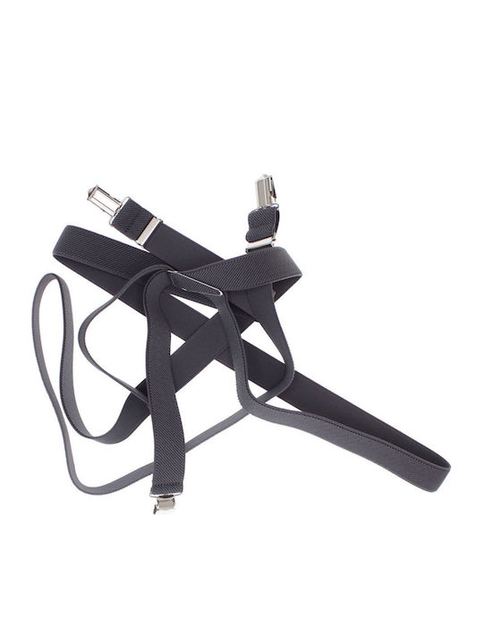 Breteli Unisex Adulți ButicCochet Din Material Sintetic Elastic 25 Mm Gri Br518