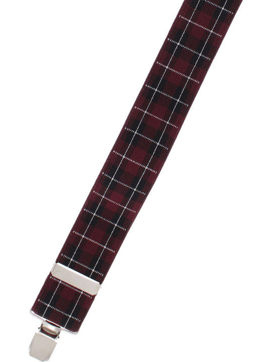 Breteli Unisex Adulți ButicCochet Din Material Sintetic Elastic 35 Mm Model Tip X Burgundy Br523