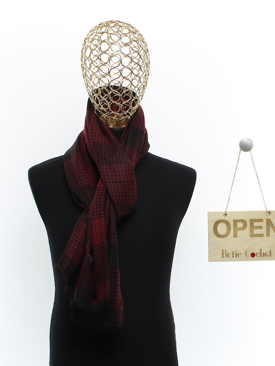 Мъжки Шал От Кашмир Червен