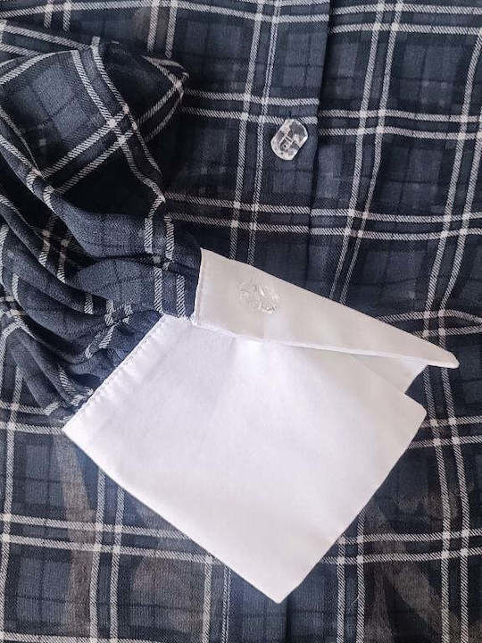 Long Sleeve Women's Shirt Black Checked