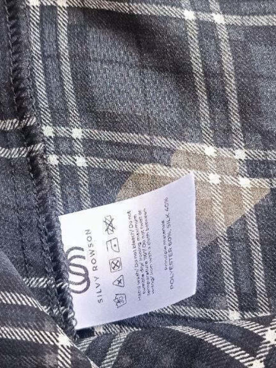 Long Sleeve Women's Shirt Black Checked