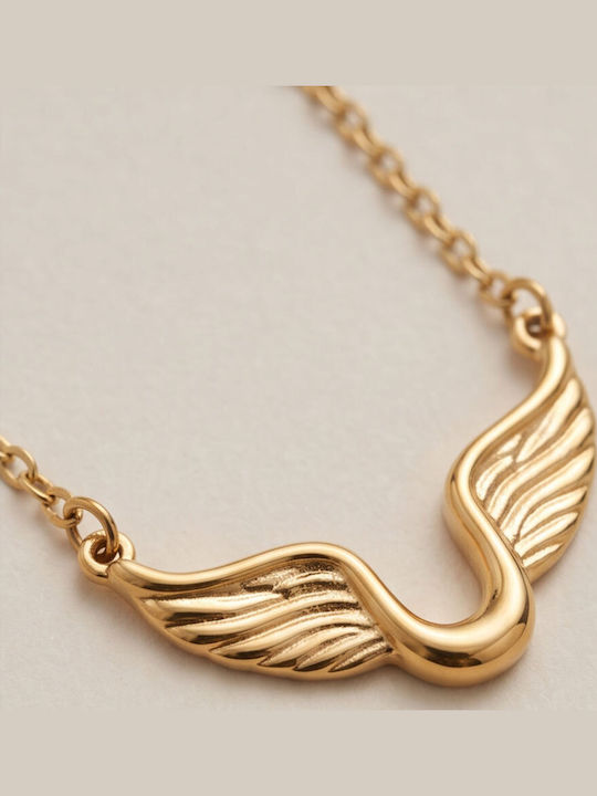 Touch Necklace From Gold Plated Steel 29 186 Gold