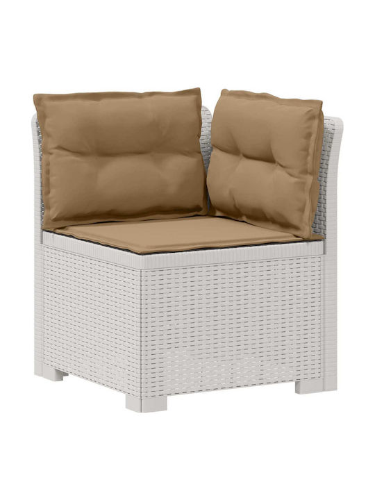 Ecksofa für den Außenbereich Rattan mit Kissen