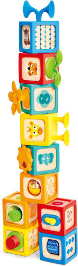 Hape Hape Baby Aktivitätsspielzeug Stapeln Spielzeug aus Holz für 12+ Monate