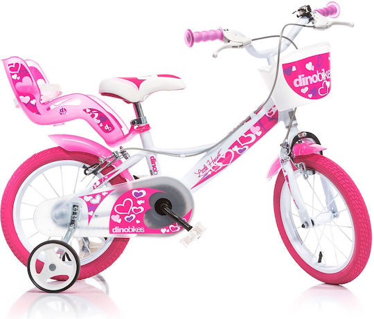 Dino Bikes Little Heart 16" Kinder Fahrrad BMX Rosa