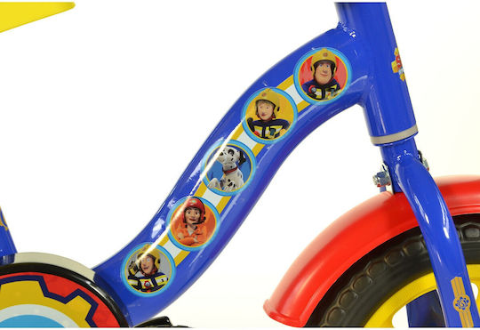 Dino Bikes Brandweerman Sam 10" Kids Bicycle BMX Blue