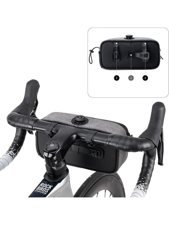 Rockbros Road To Sky Handlebar Bag Bicycle Bag 1.9L Grey