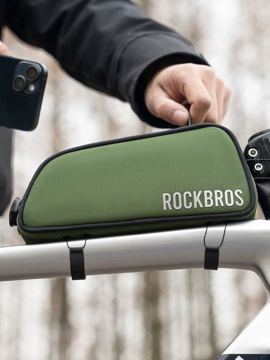 Rockbros Road To Sky Bicycle Frame Bag 0.7lt Green