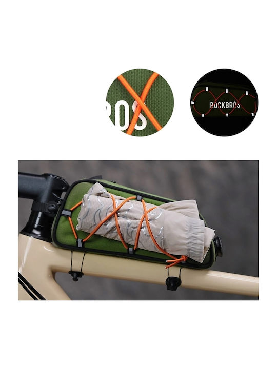 Rockbros Road To Sky Bicycle Frame Bag 0.7lt Green