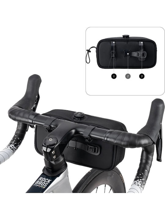 Rockbros Road To Sky Handlebar Bag Bicycle Bag 1.9L Black