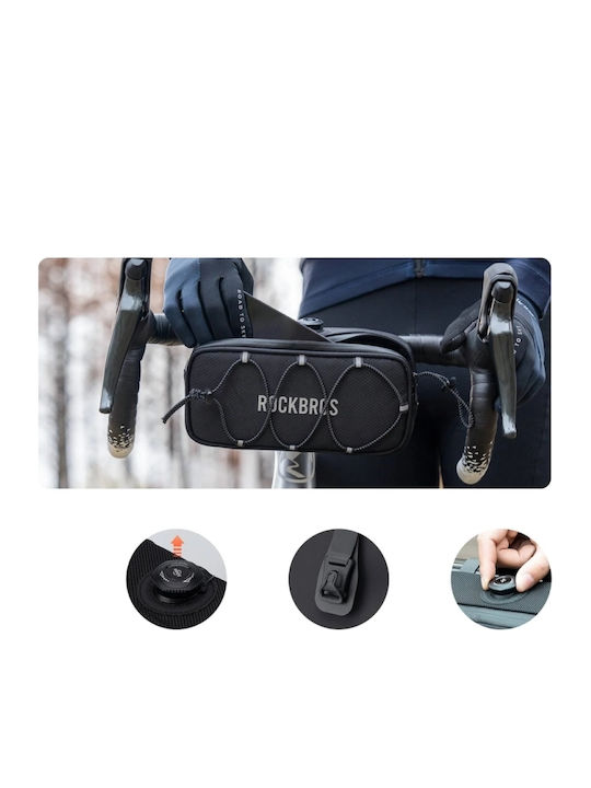 Rockbros Road To Sky Handlebar Bag Bicycle Bag 1.9L Black