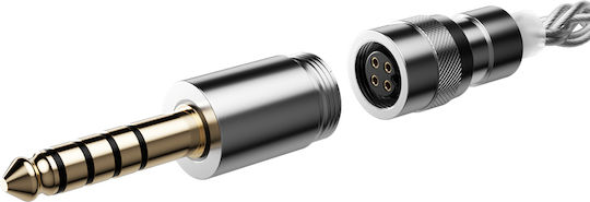 Fiio Ls-rc 2026 – Кабел за ъпгрейд на слушалки 0.78mm 2-pin сменяеми жакове 3.5mm + 4.4mm