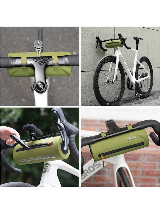 Rockbros Road To Sky Bicycle Handlebar Bag 2lt Green