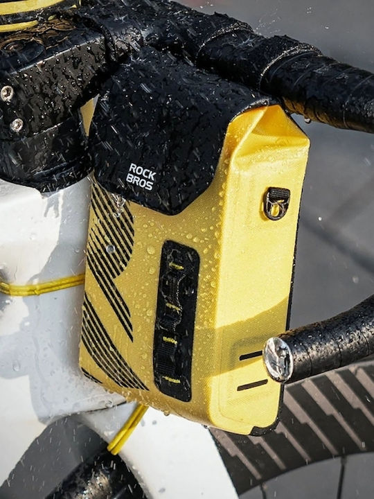 Rockbros Tăsănică de Ghidon pentru Bicicletă 1.3l Galben