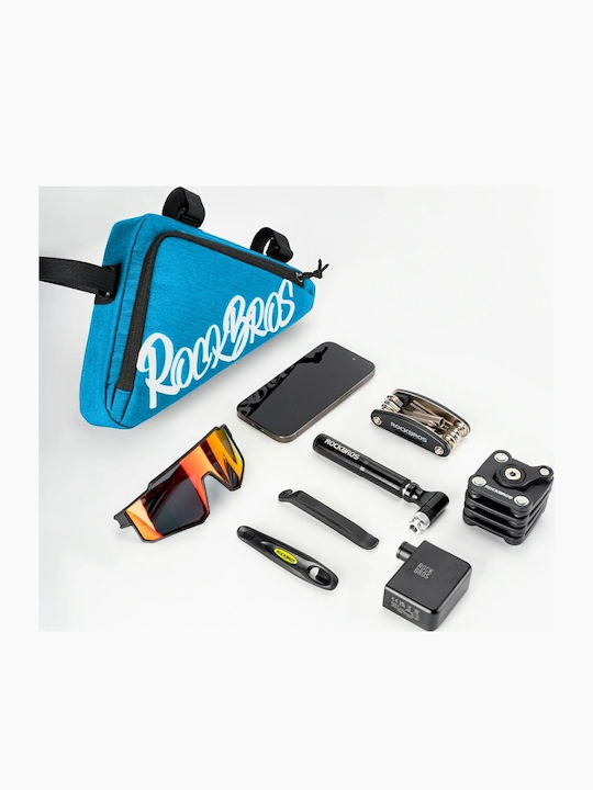 Rockbros Geantă pentru cadru de bicicletă 1.4lt Albastră