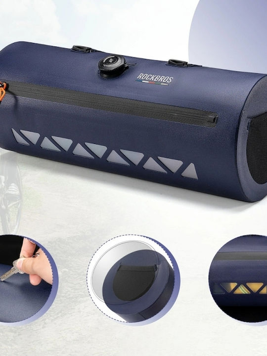 Rockbros Road To Sky Bicycle Handlebar Bag 4lt Blue