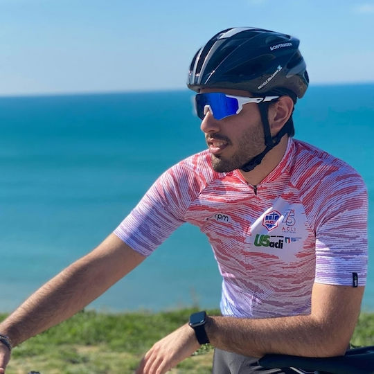 Rockbros Γυαλιά Ποδηλασίας με Μπλε Σκελετό και Polarized / Διάφανους Φακούς